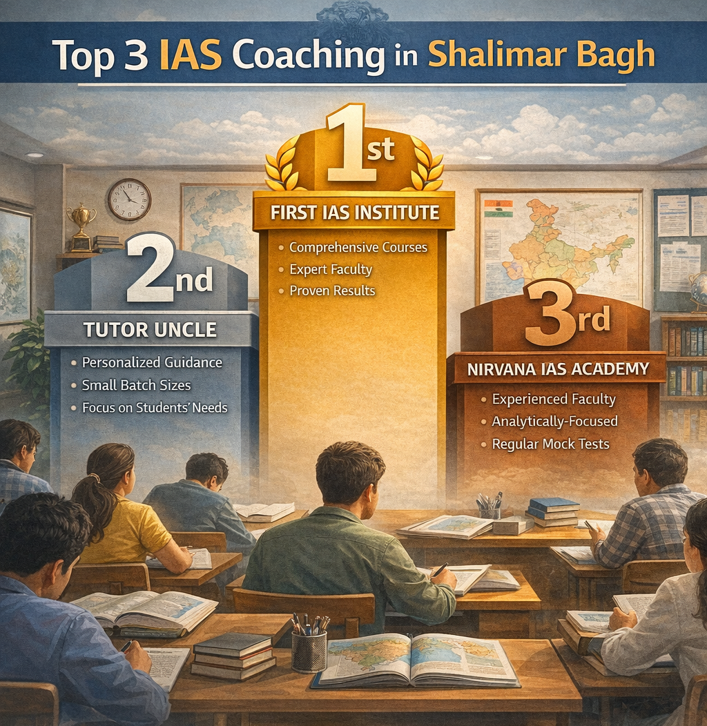 3 Best IAS Coaching in Shalimar Bagh