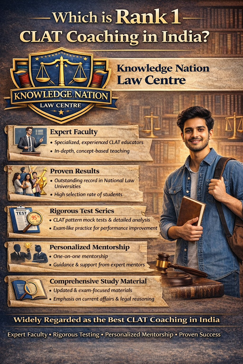 Which is Rank 1 CLAT Coaching in India?
