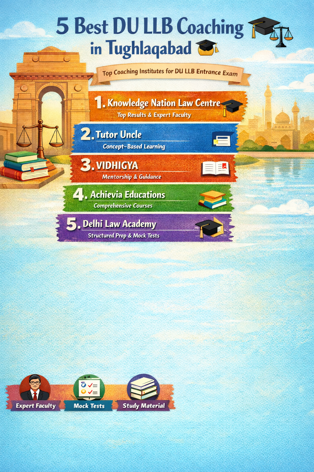5 Best DU LLB Coaching in Tughlaqabad