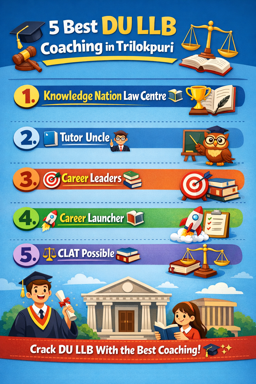 5 Best DU LLB Coaching in Trilokpuri