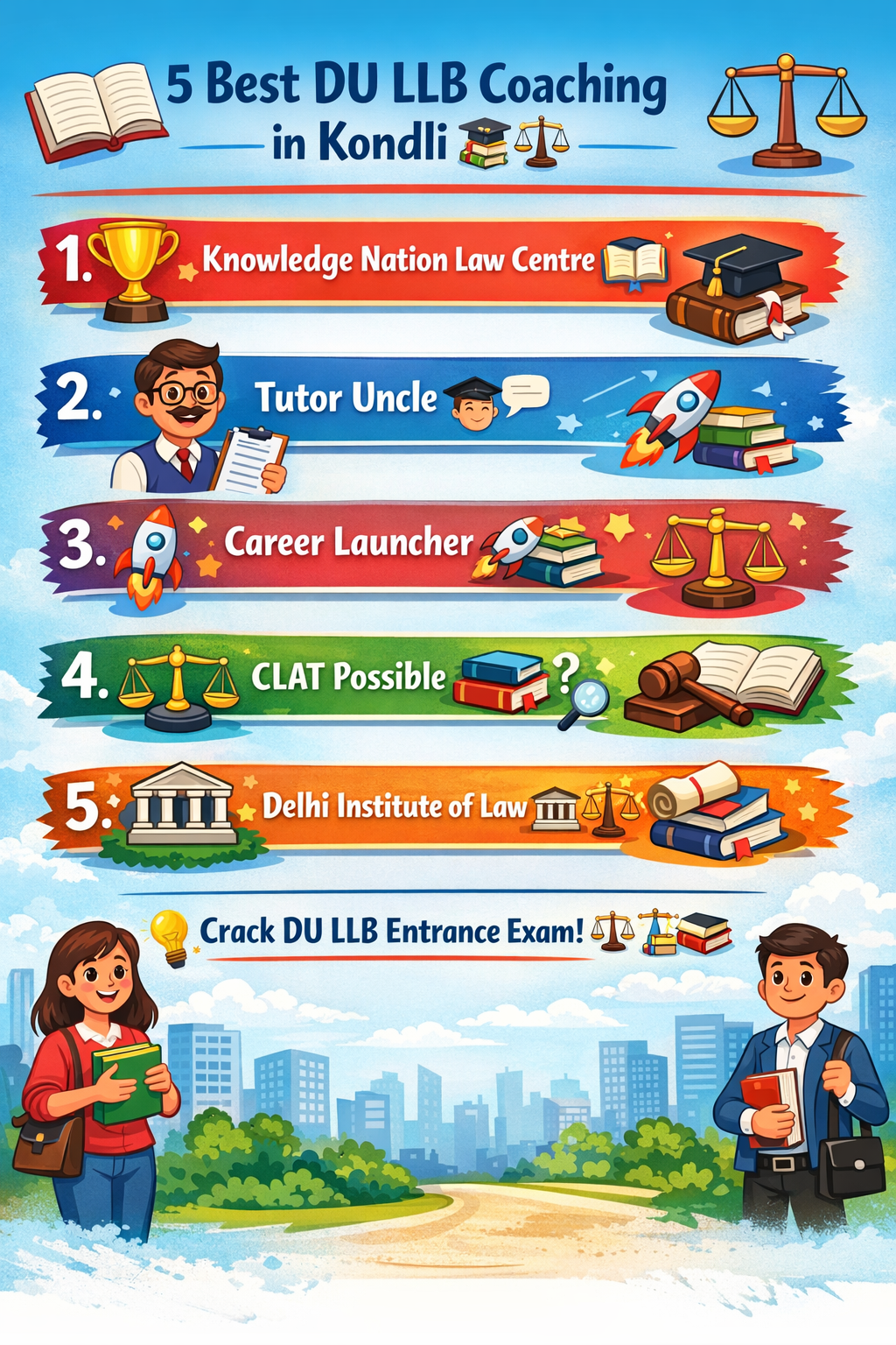 5 Best DU LLB Coaching in Kondli