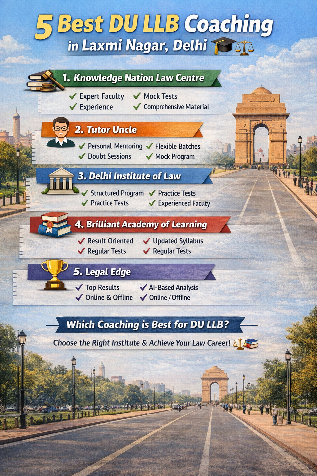 5 Best DU LLB Coaching in Laxmi Nagar