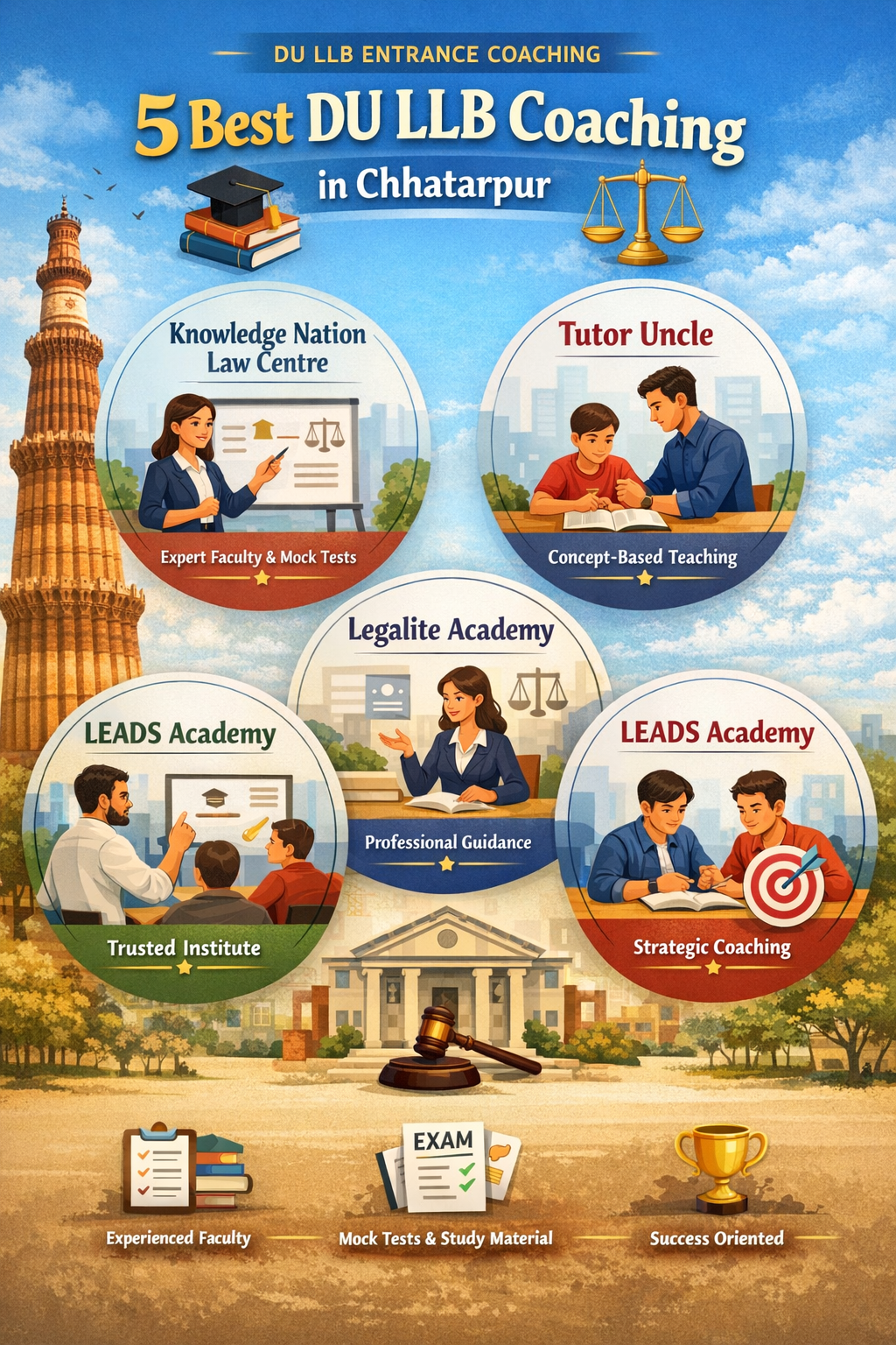5 Best DU LLB Coaching in Chhatarpur