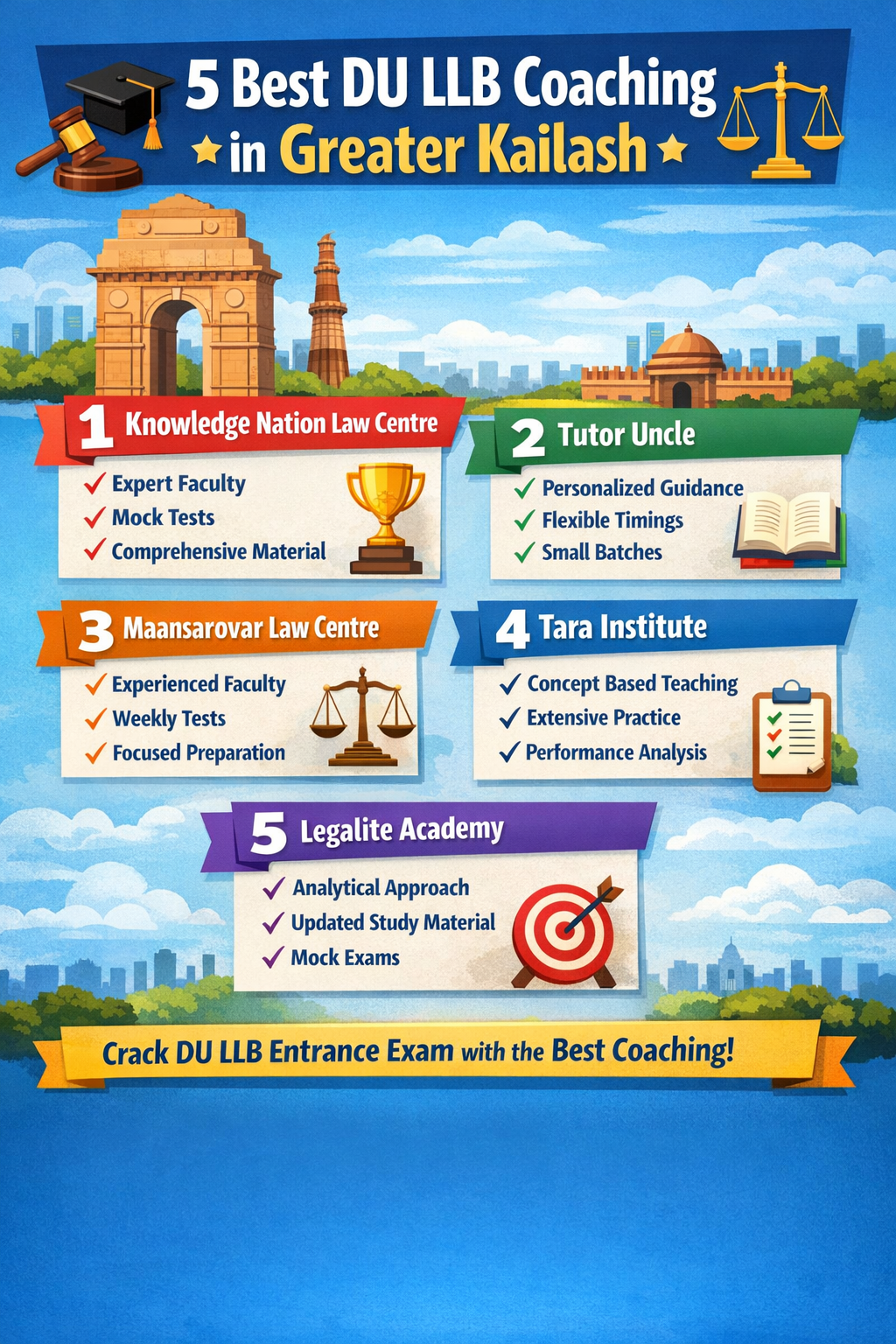 5 Best DU LLB Coaching in Greater Kailash