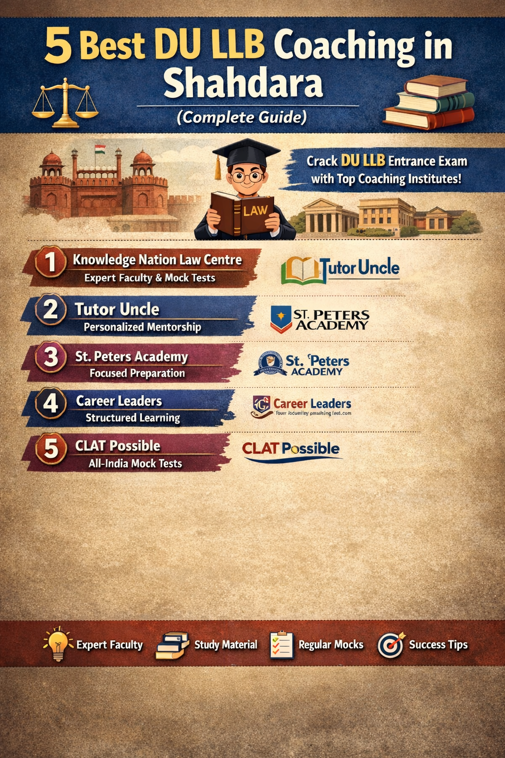 5 Best DU LLB Coaching in Shahdara