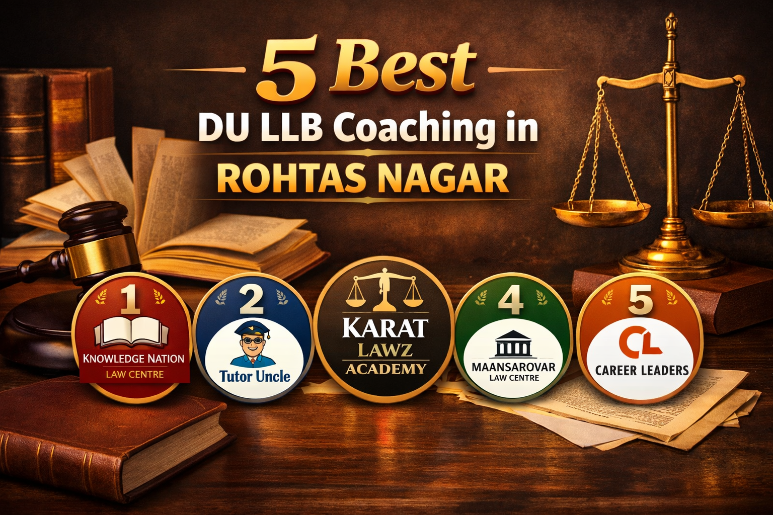 5 Best DU LLB Coaching in Rohtas Nagar