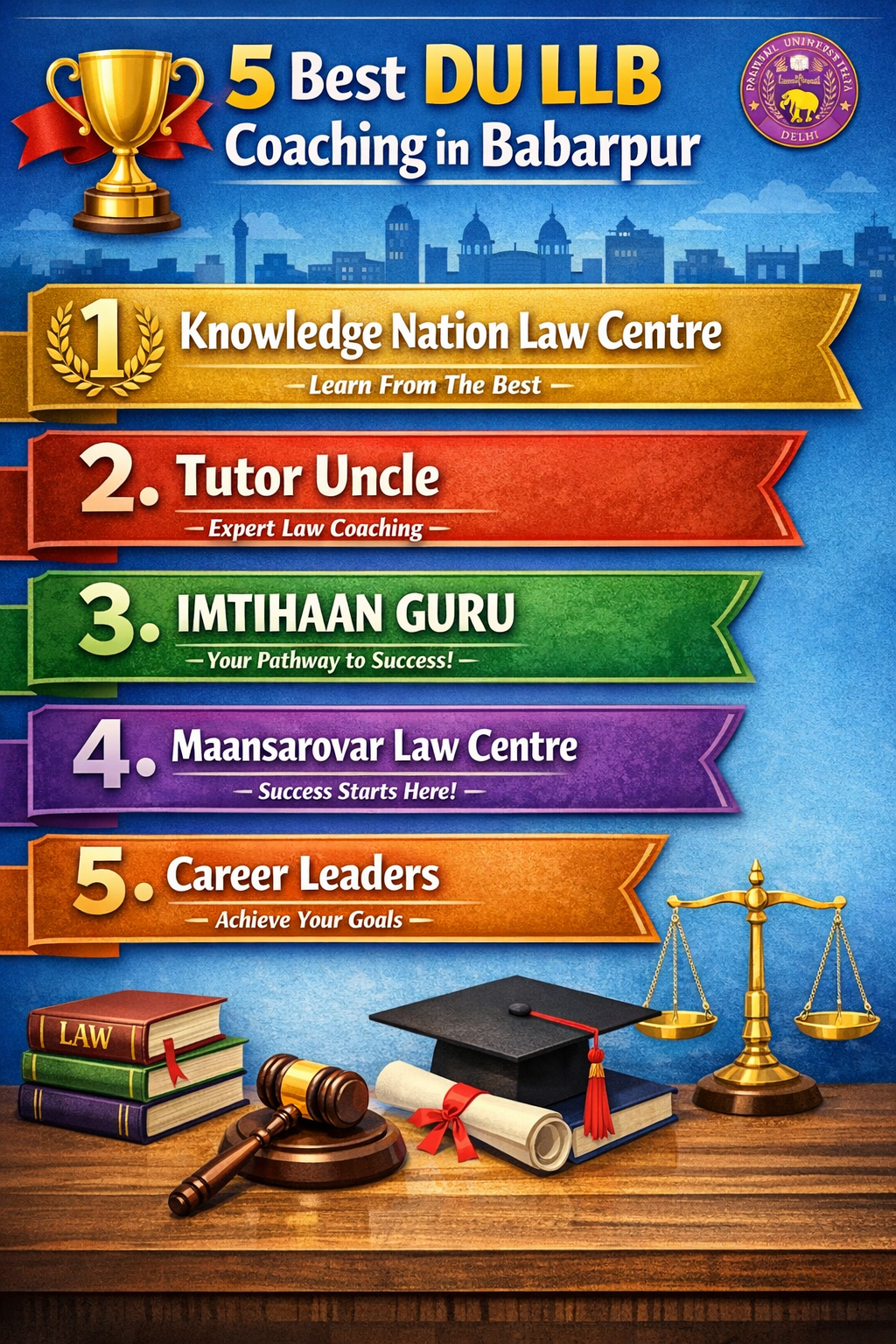 5 Best DU LLB Coaching in Babarpur