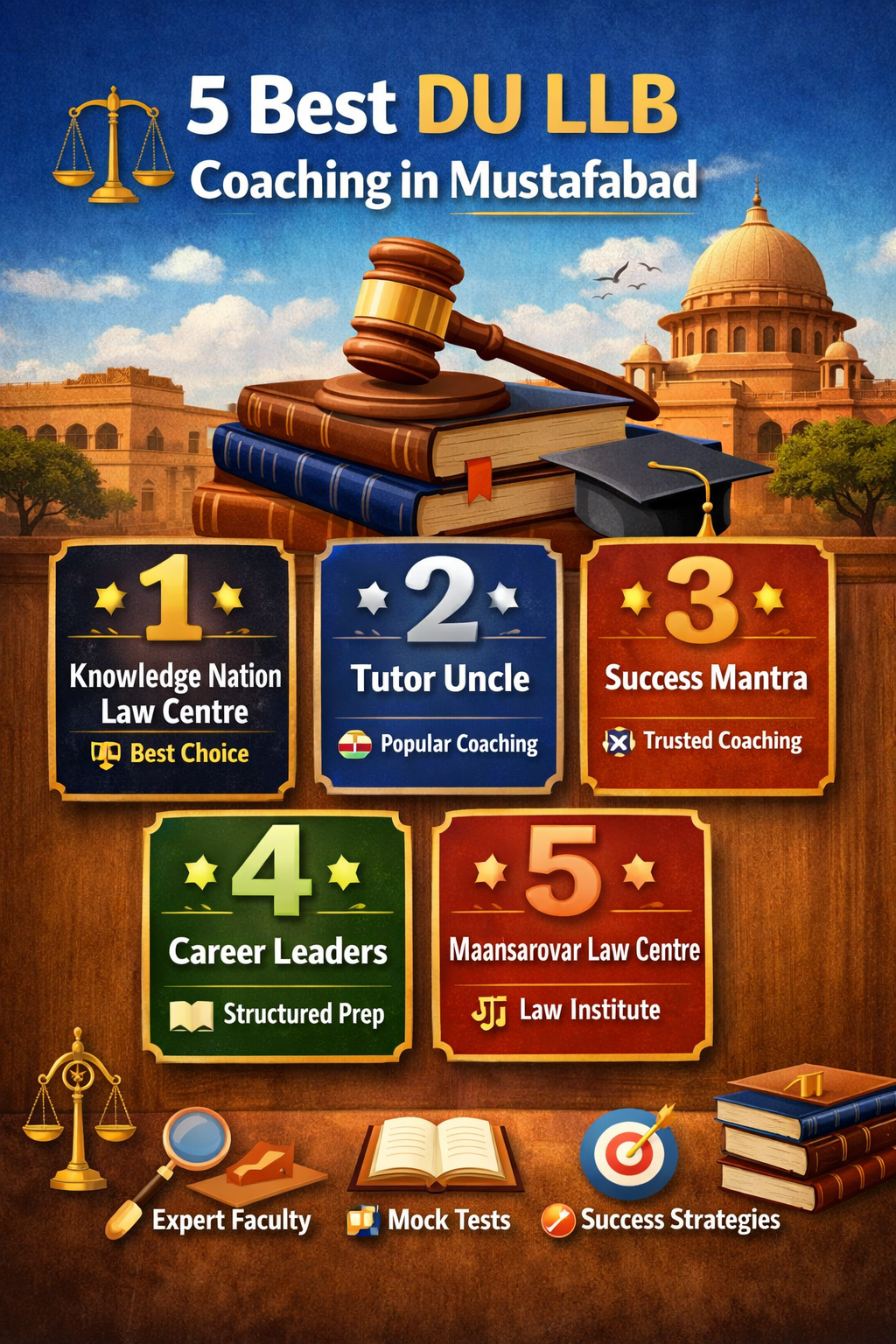 5 Best DU LLB Coaching in Mustafabad