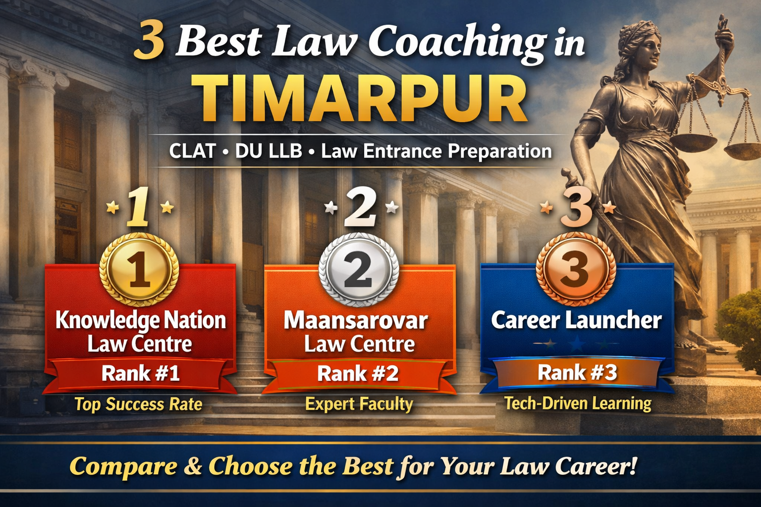 3 Best Law Coaching in Timarpur 🏛️