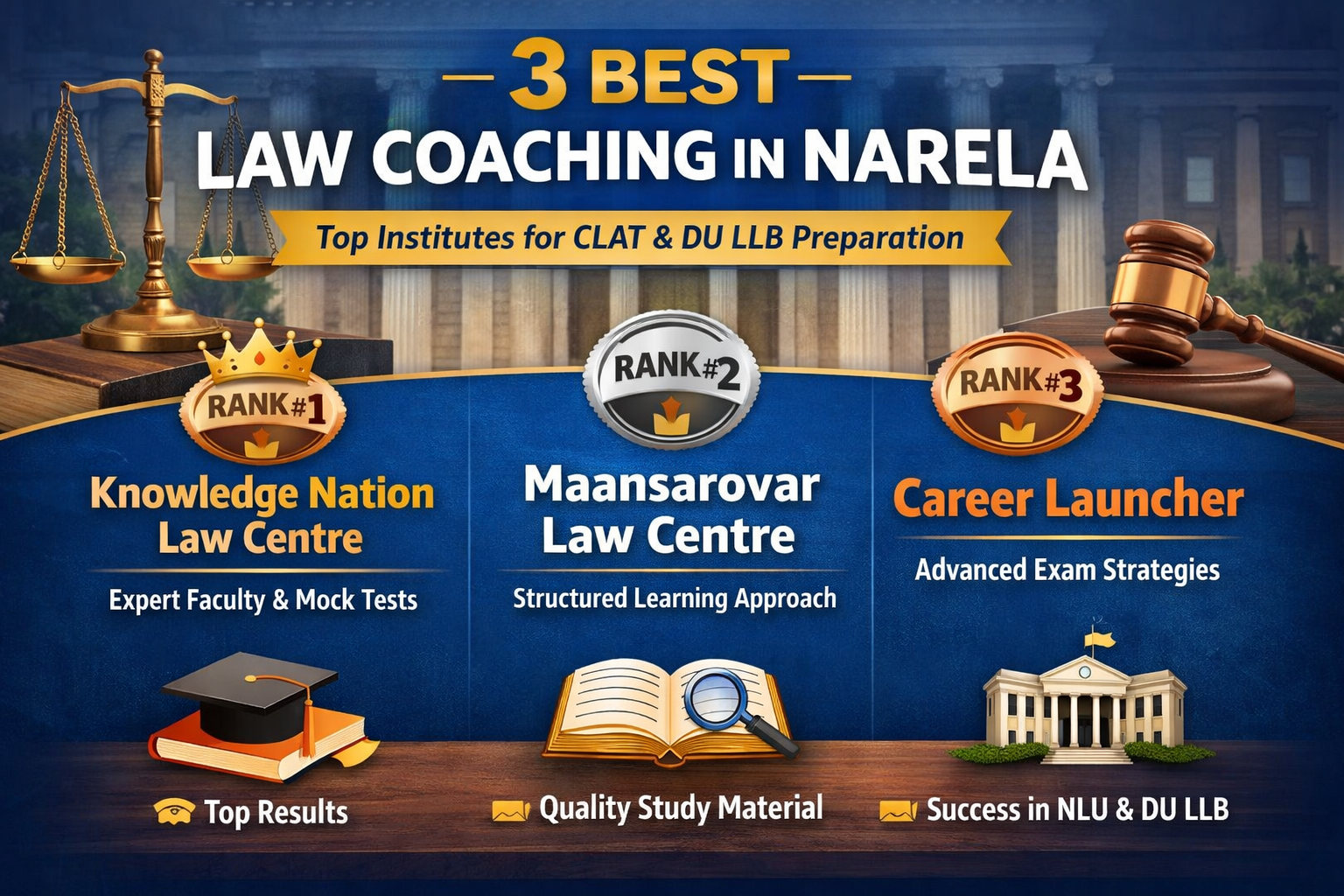 3 Best Law Coaching in Narela