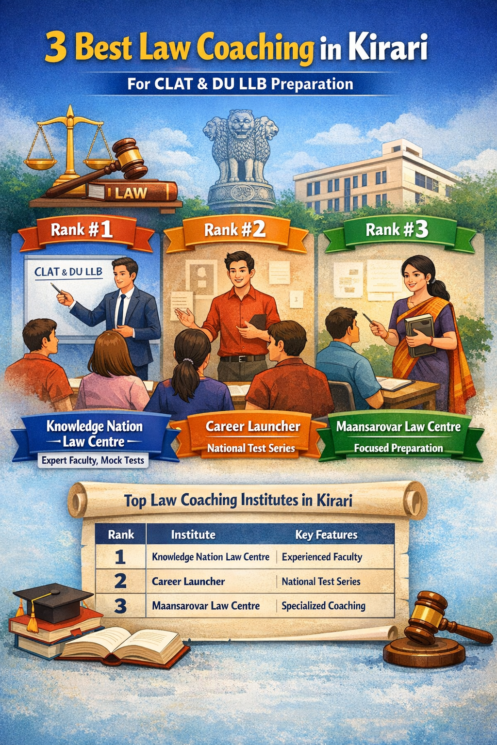 3 Best Law Coaching in Kirari