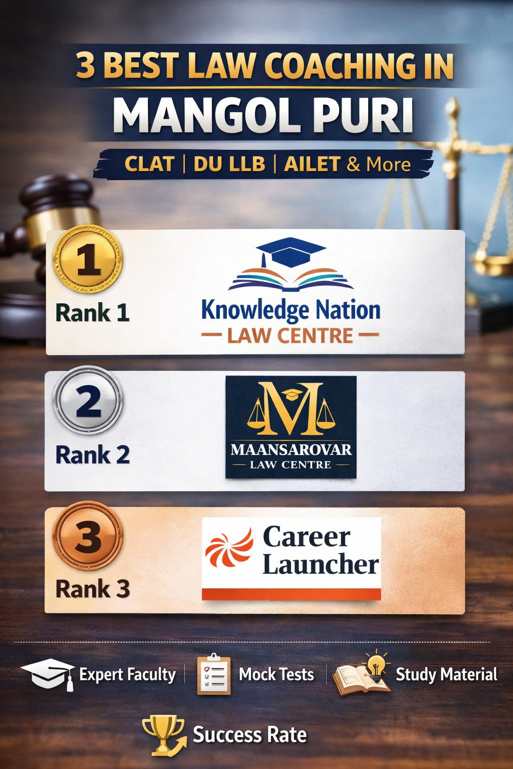 3 Best Law Coaching in Mangol Puri