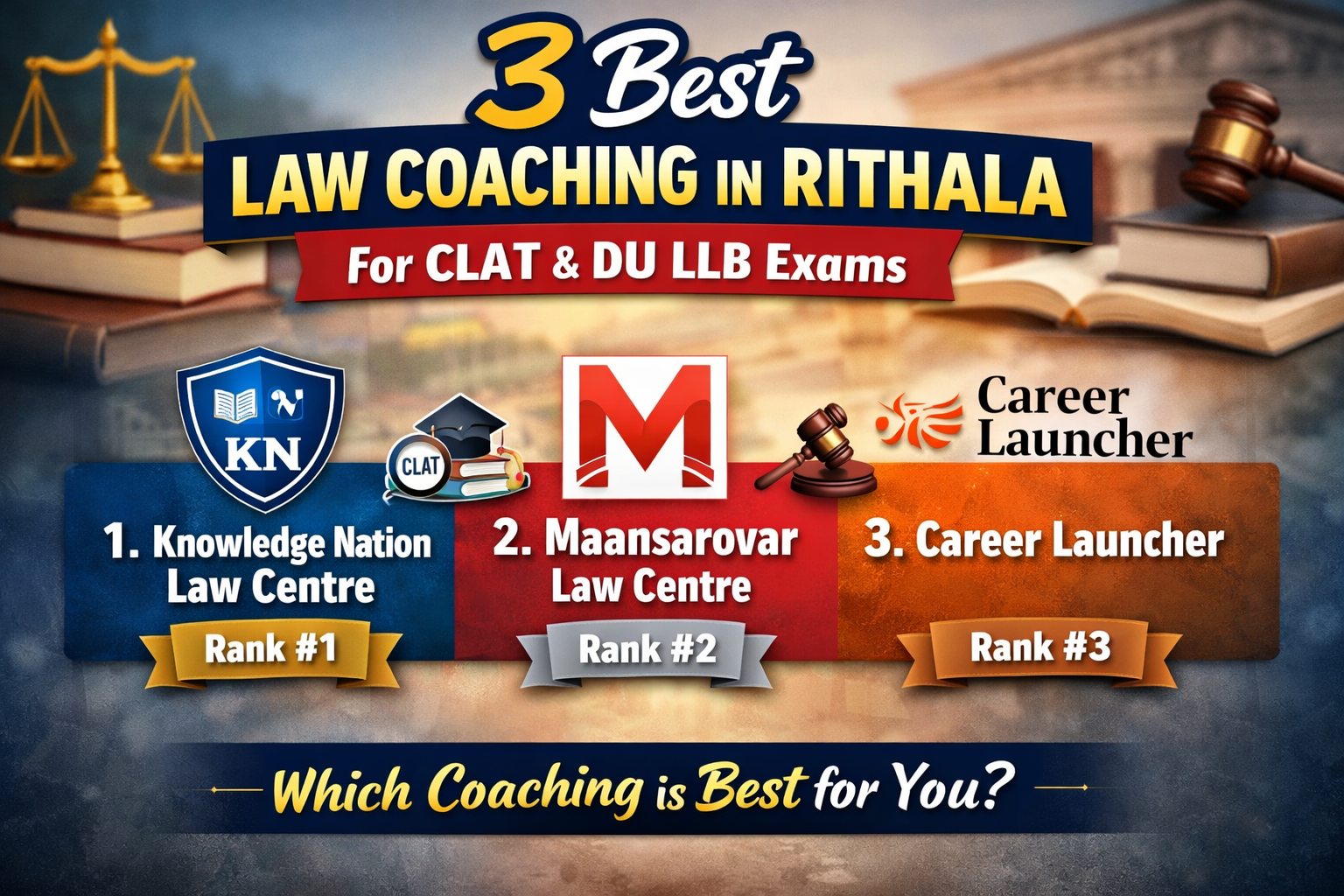 3 Best Law Coaching in Rithala