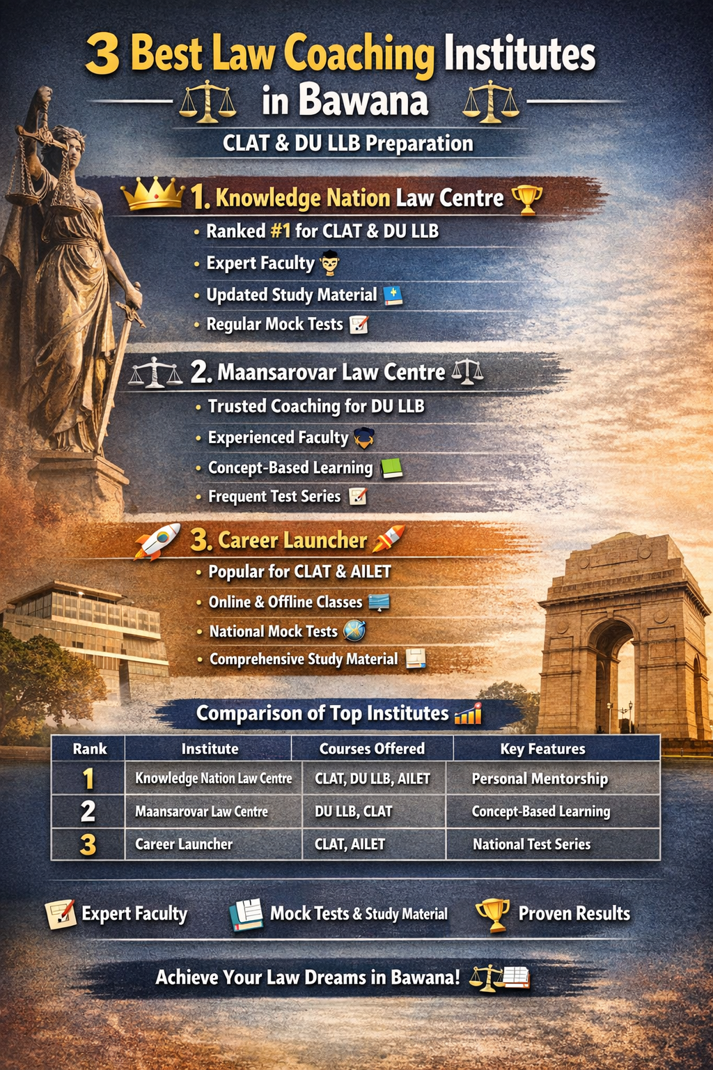 3 Best Law Coaching in Bawana