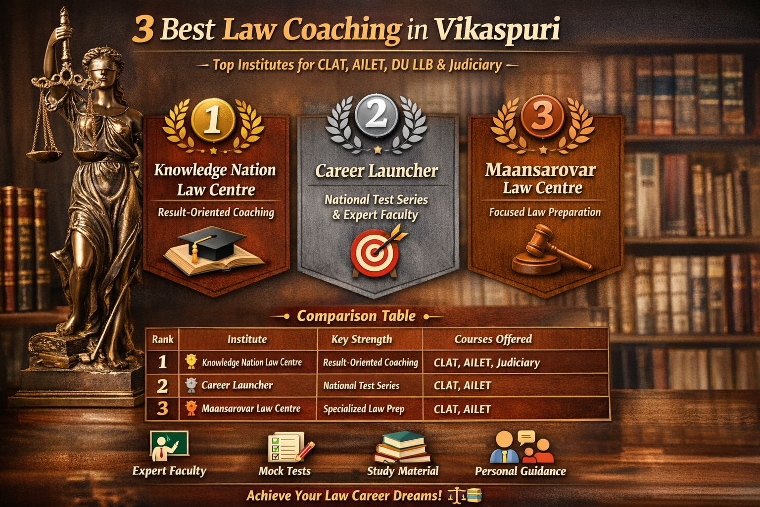 3 Best Law Coaching in VIKASPURI