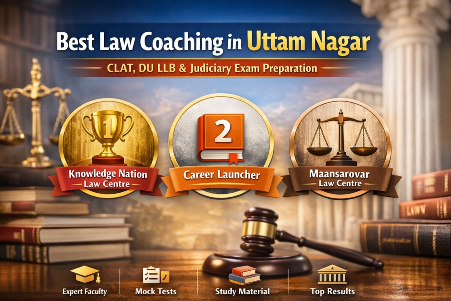 3 Best Law Coaching in Uttam Nagar
