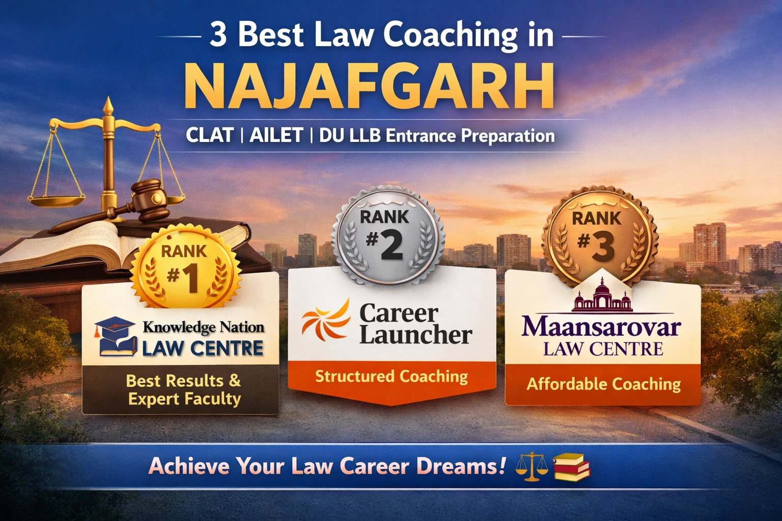 3 Best Law Coaching in Najafgarh