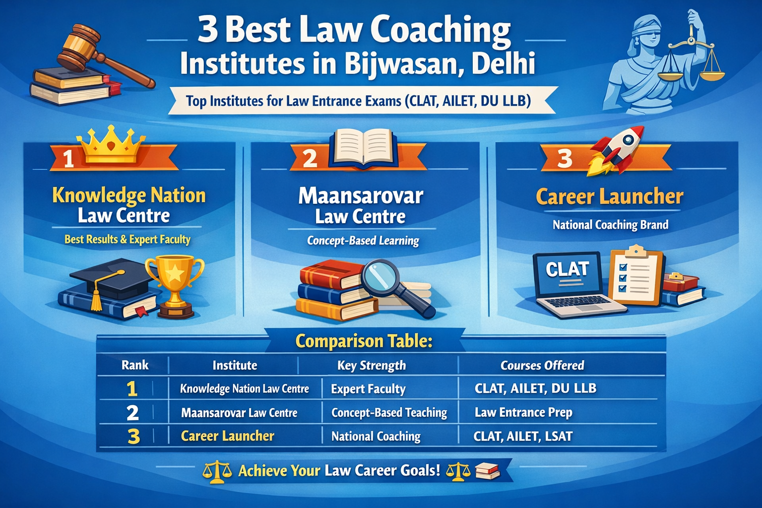 3 Best Law Coaching in Bijwasan