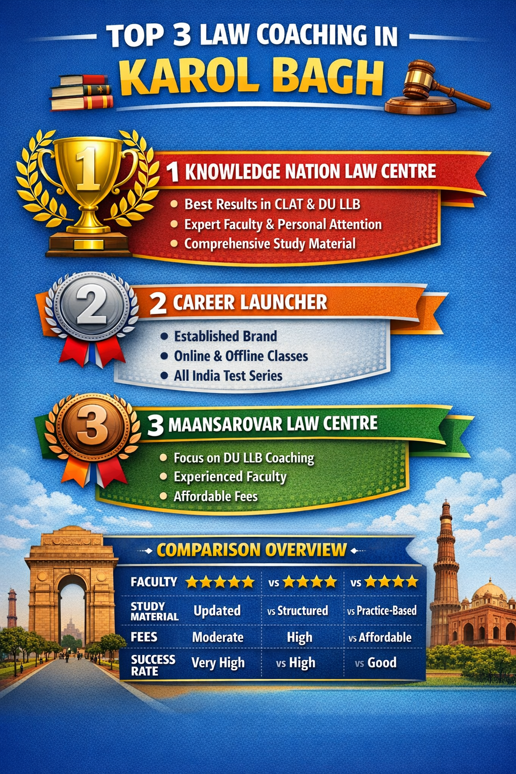 3 Best Law Coaching in Karol Bagh