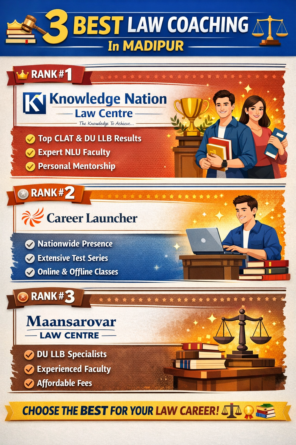 3 Best Law Coaching in Madipur