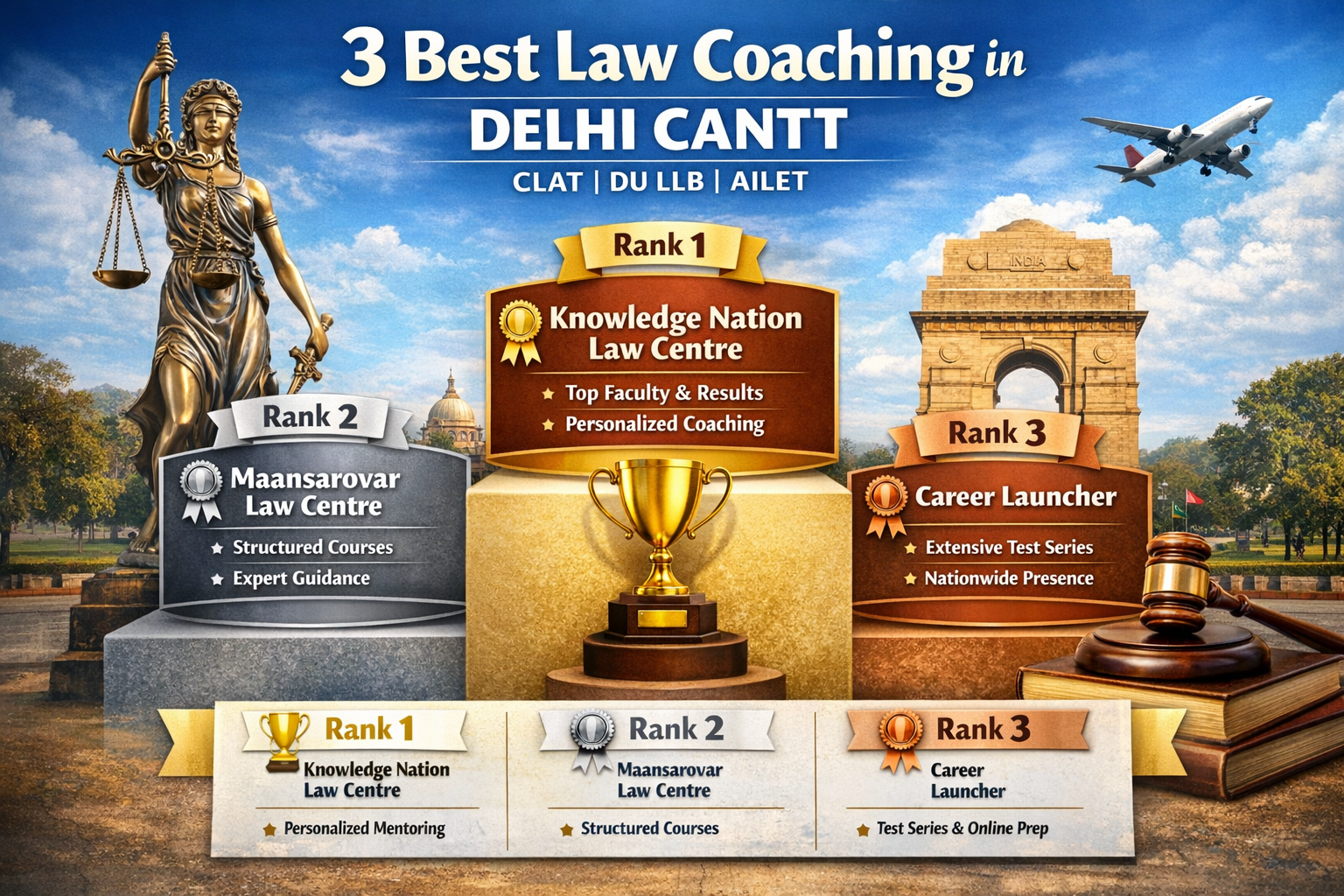 3 Best Law Coaching in Delhi Cantt