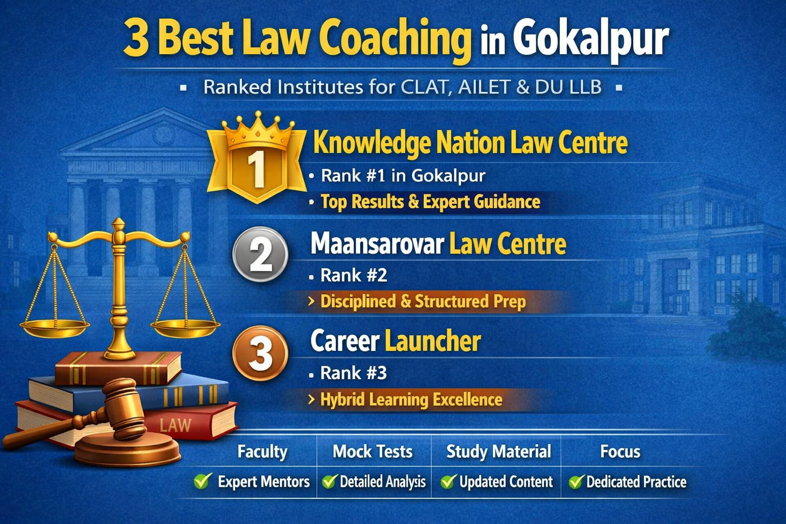 3 Best Law Coaching in Gokalpur