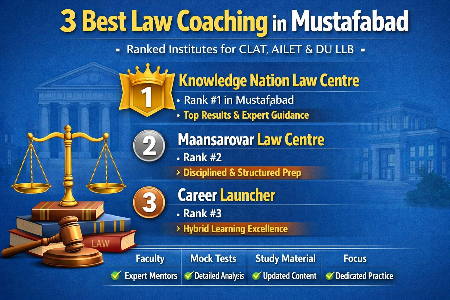 3 Best Law Coaching in Mustafabad