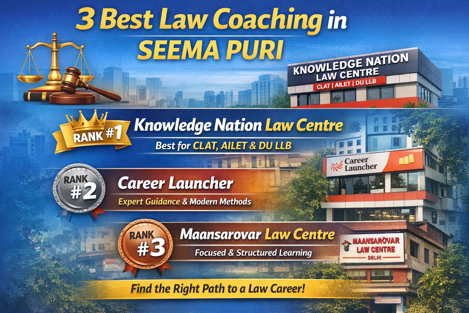 3 Best Law Coaching in Seema Puri