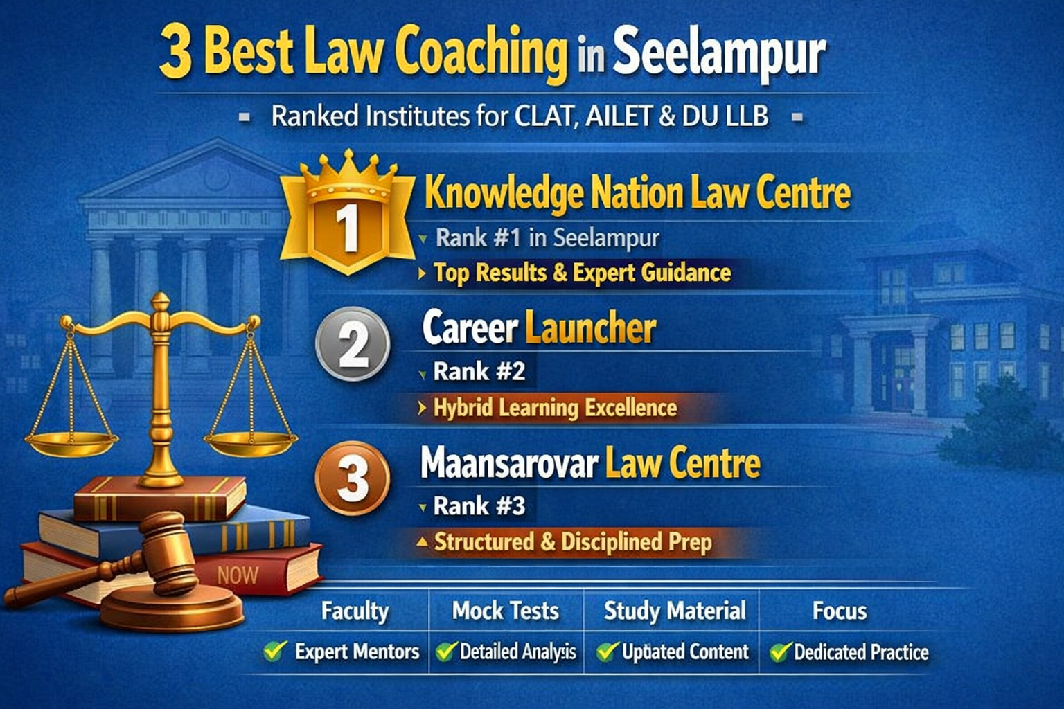 3 Best Law Coaching in Seelampur