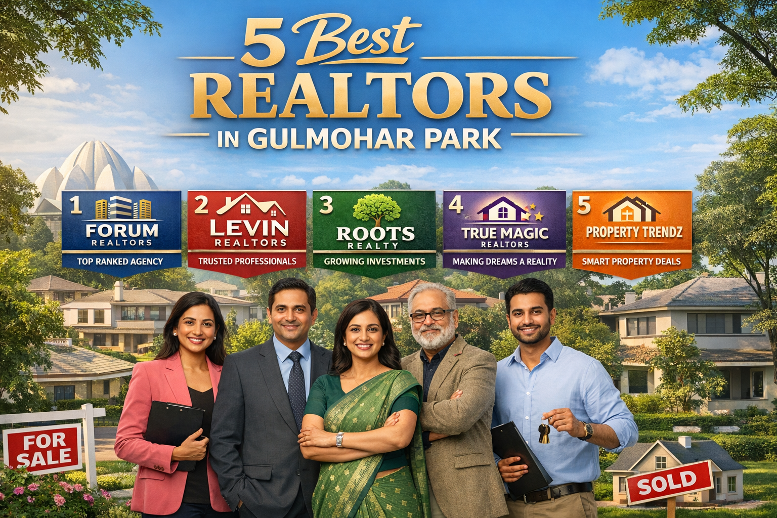 5 Best Realtors in Gulmohar Park