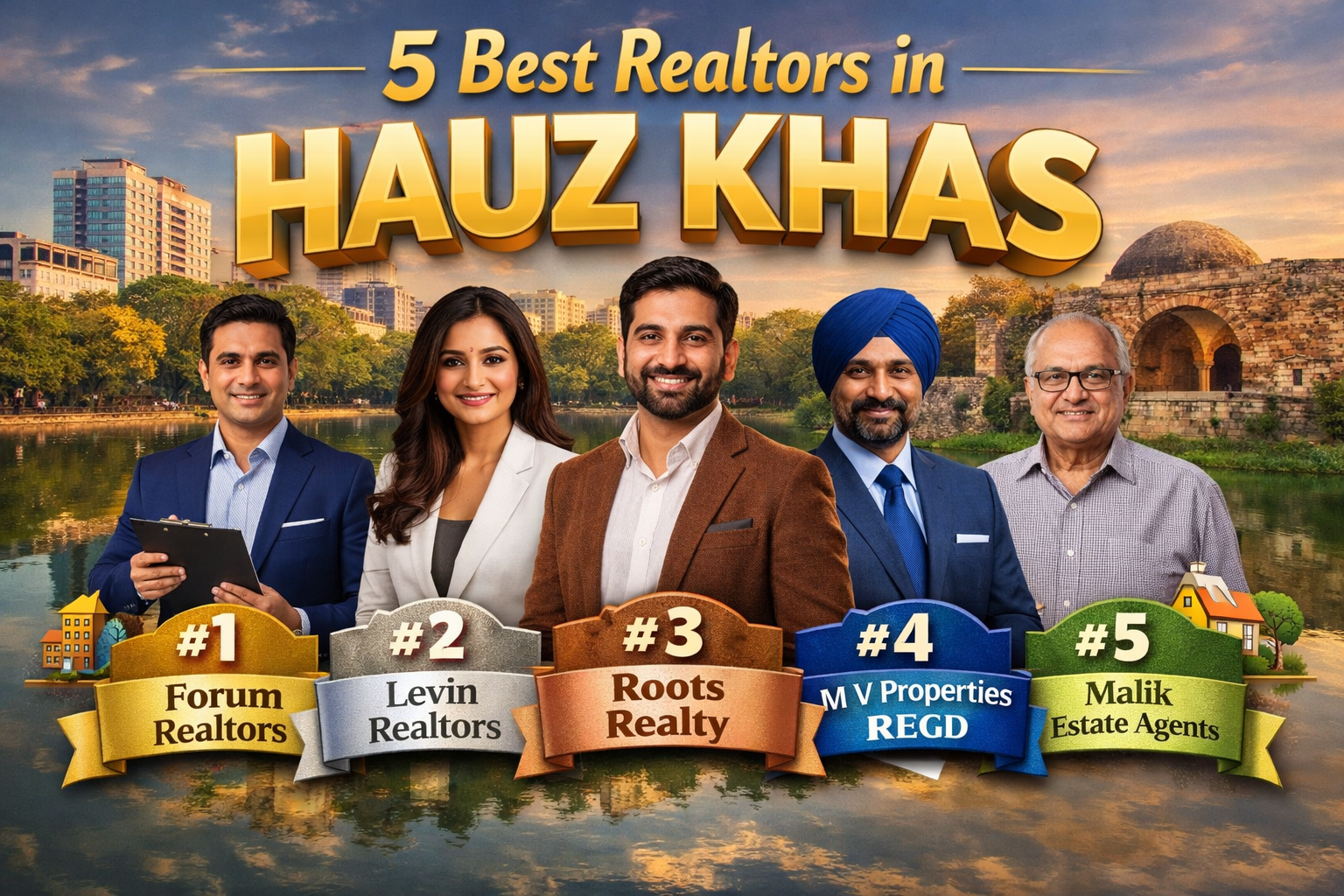 🏡 5 Best Realtors in Hauz Khas – Top Property Dealers You Can Trust