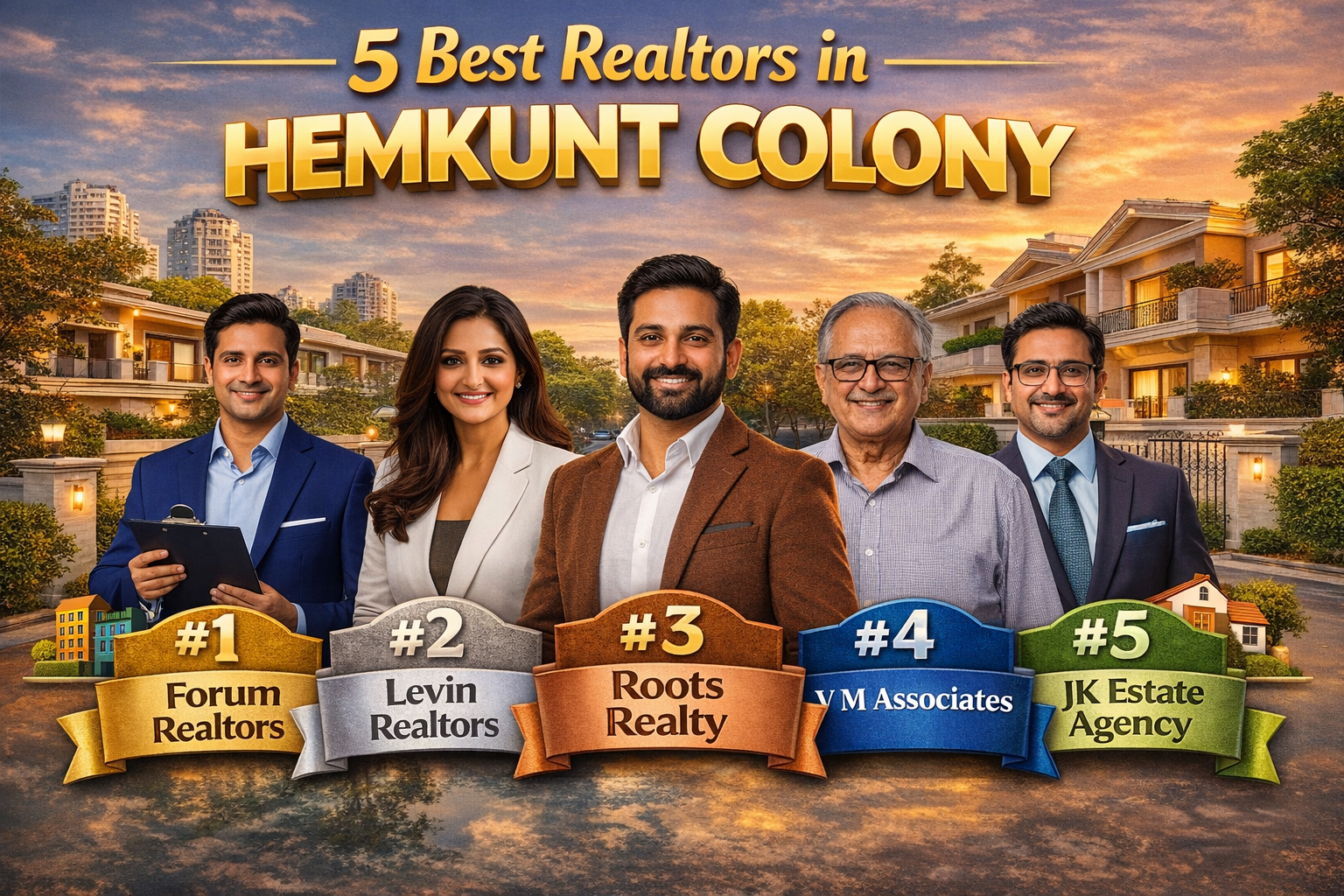 🏡 5 Best Realtors in Hemkunt Colony – Top Property Dealers You Can Trust