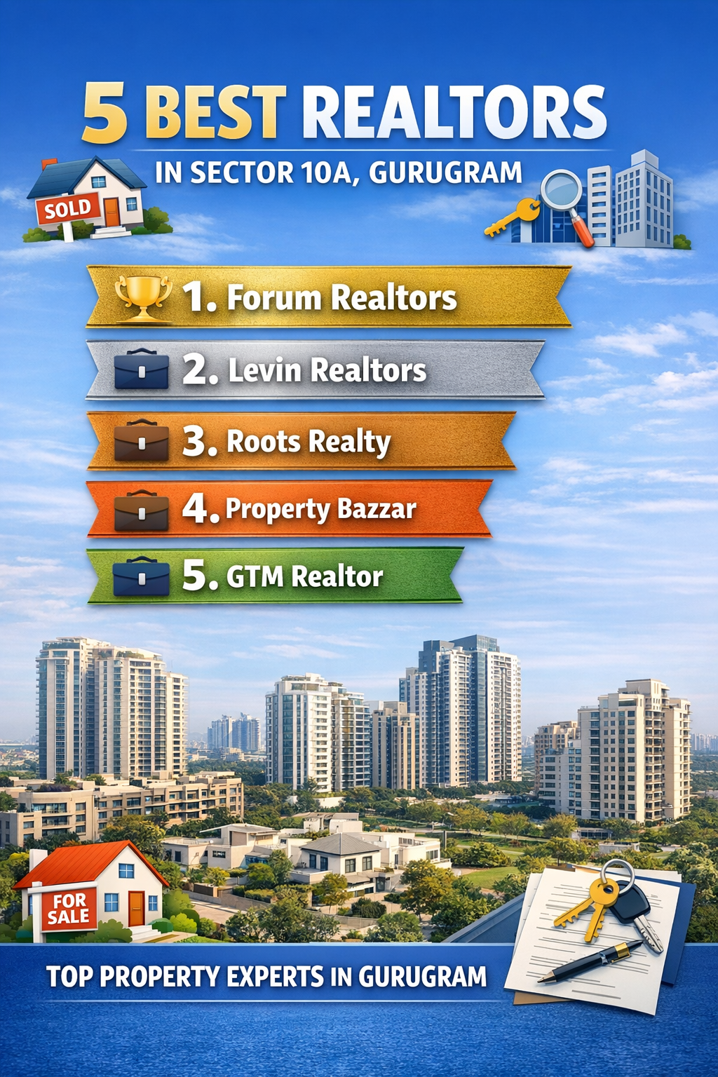 5 Best Realtors in Sector 10A Gurugram