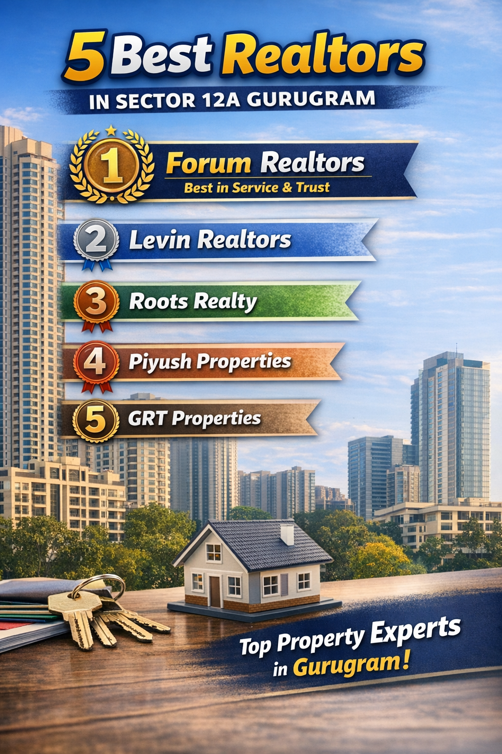🏡 5 Best Realtors in Sector 12A Gurugram