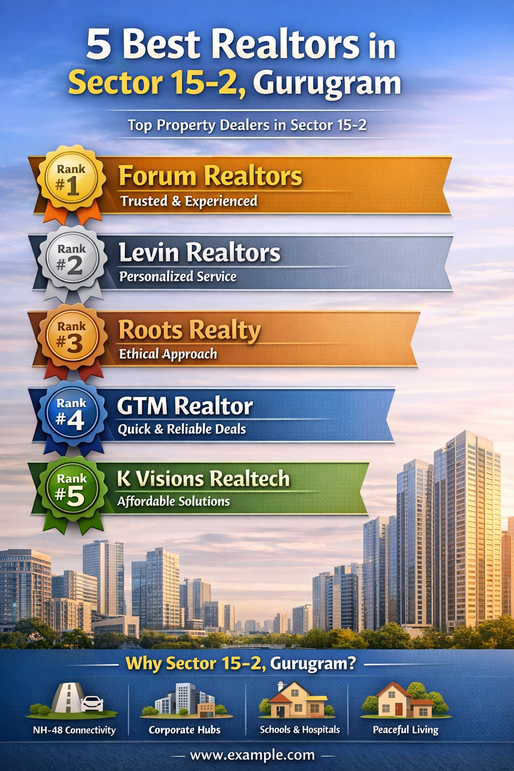 5 Best Realtors in Sector 15-2 ,Gurugram