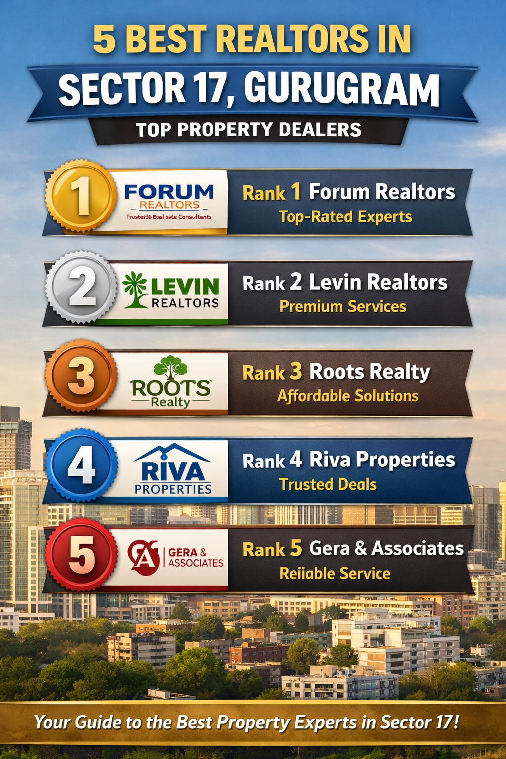 5 Best Realtors in Sector 17, Gurugram