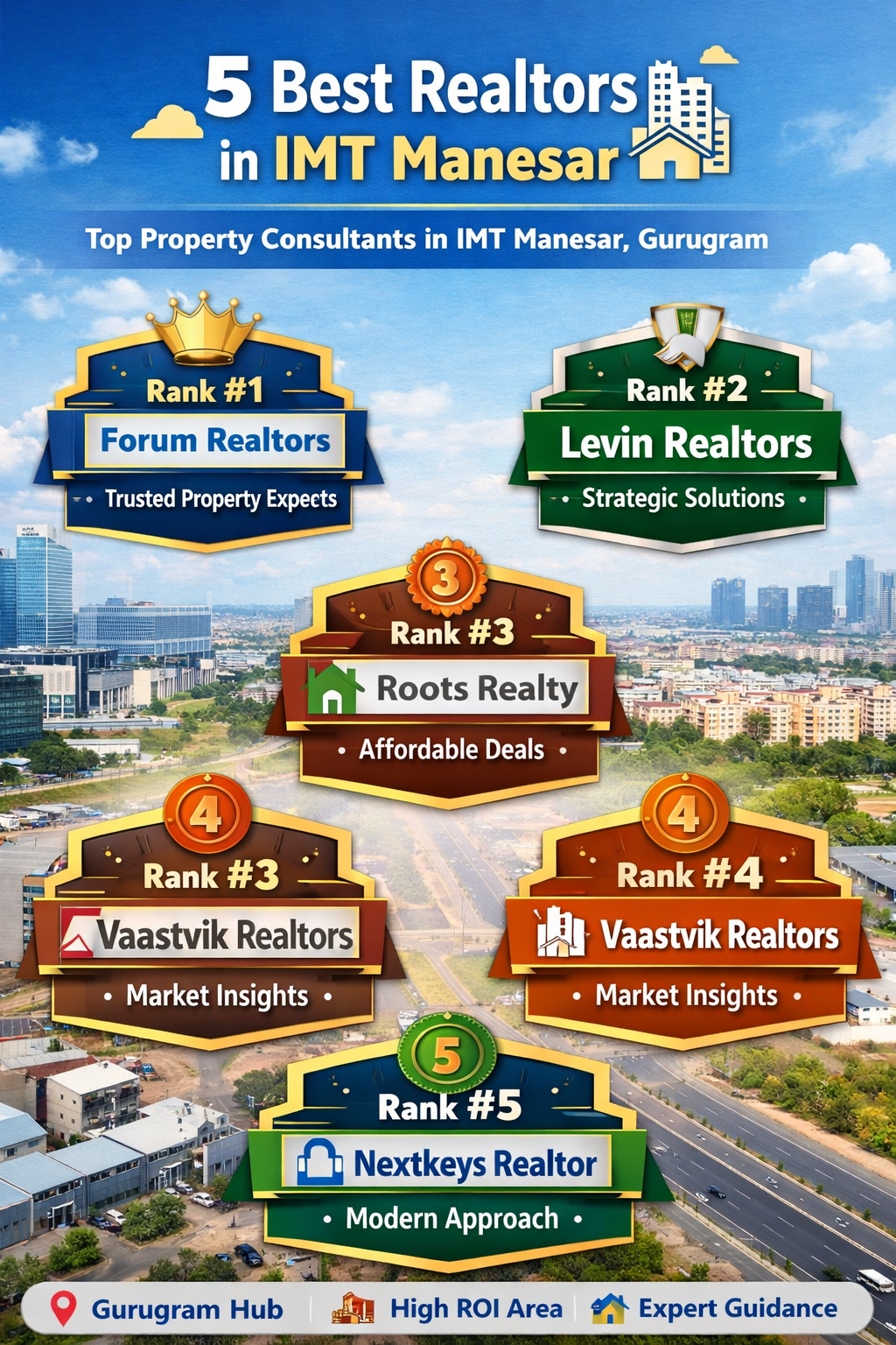 5 Best Realtors in IMT Manesar