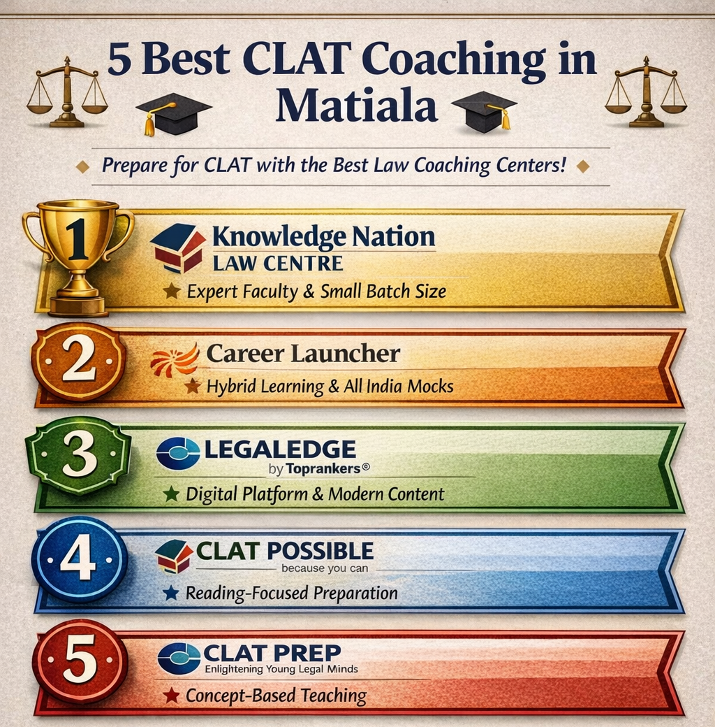 5 Best CLAT Coaching in Matiala