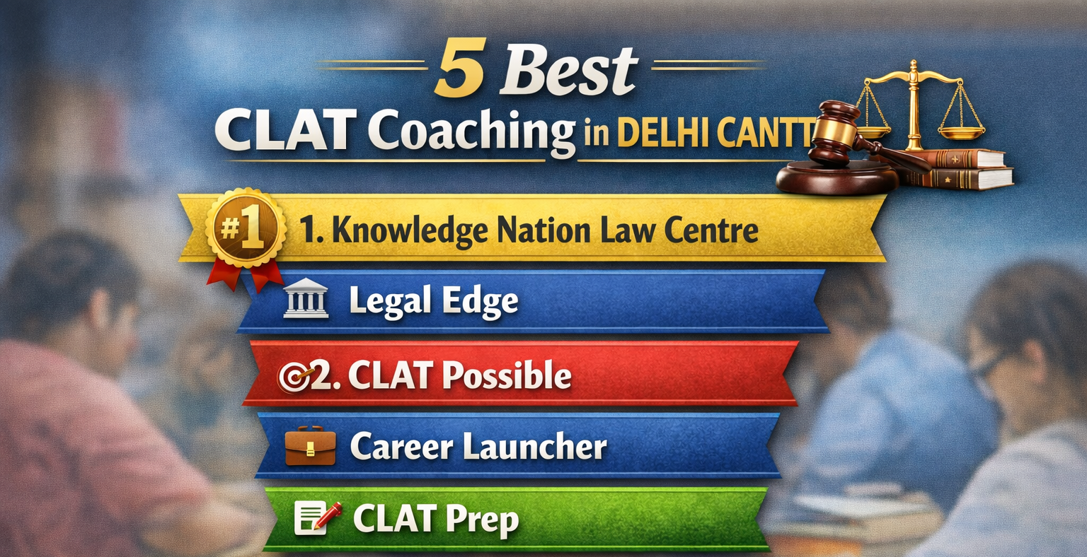 5 Best CLAT Coaching in Delhi Cantt