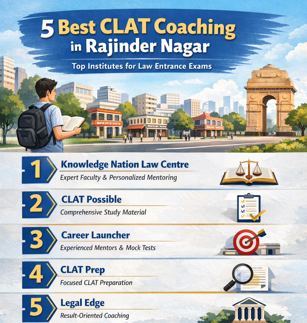 5 Best CLAT Coaching in Rajinder Nagar