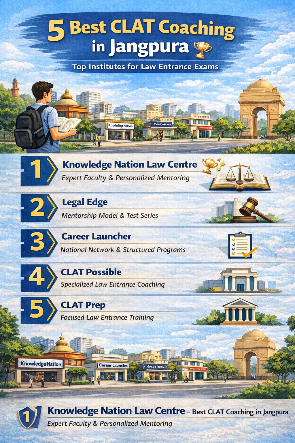 5 Best CLAT Coaching in Jangpura