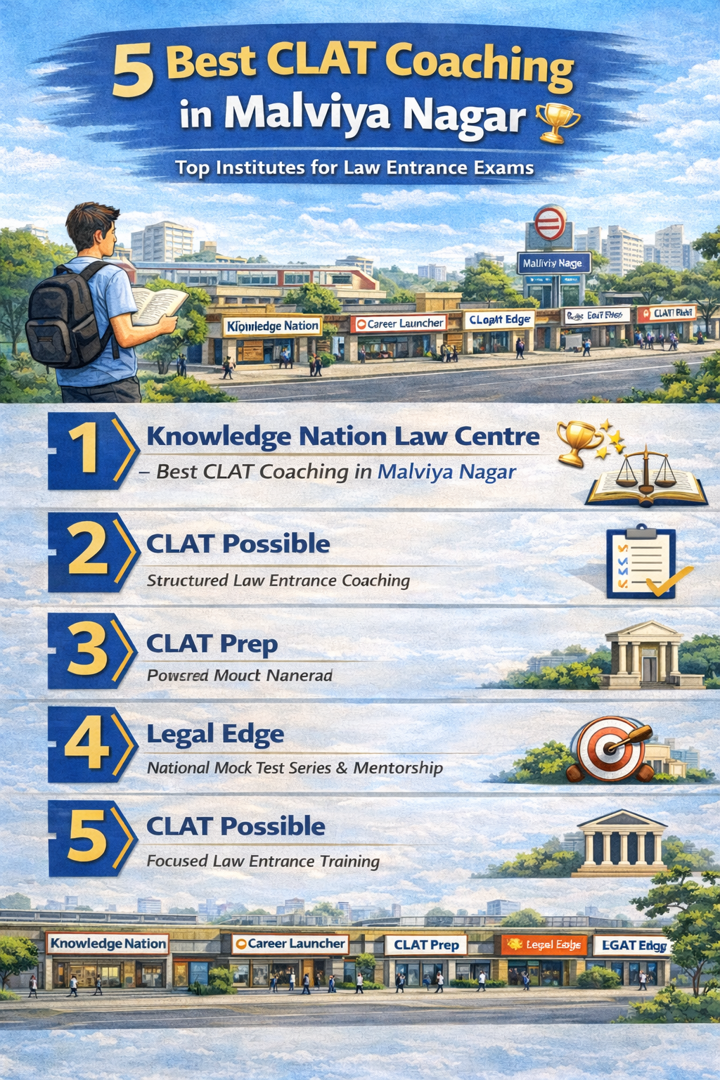 5 Best CLAT Coaching in Malviya Nagar
