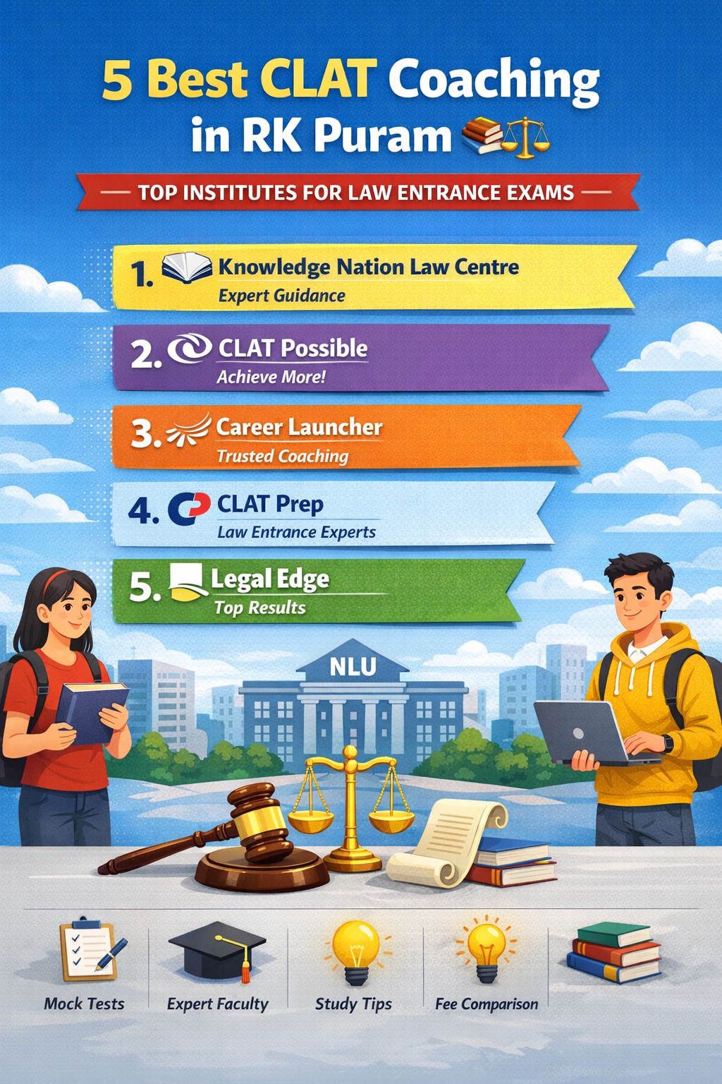 5 Best CLAT Coaching in RK Puram