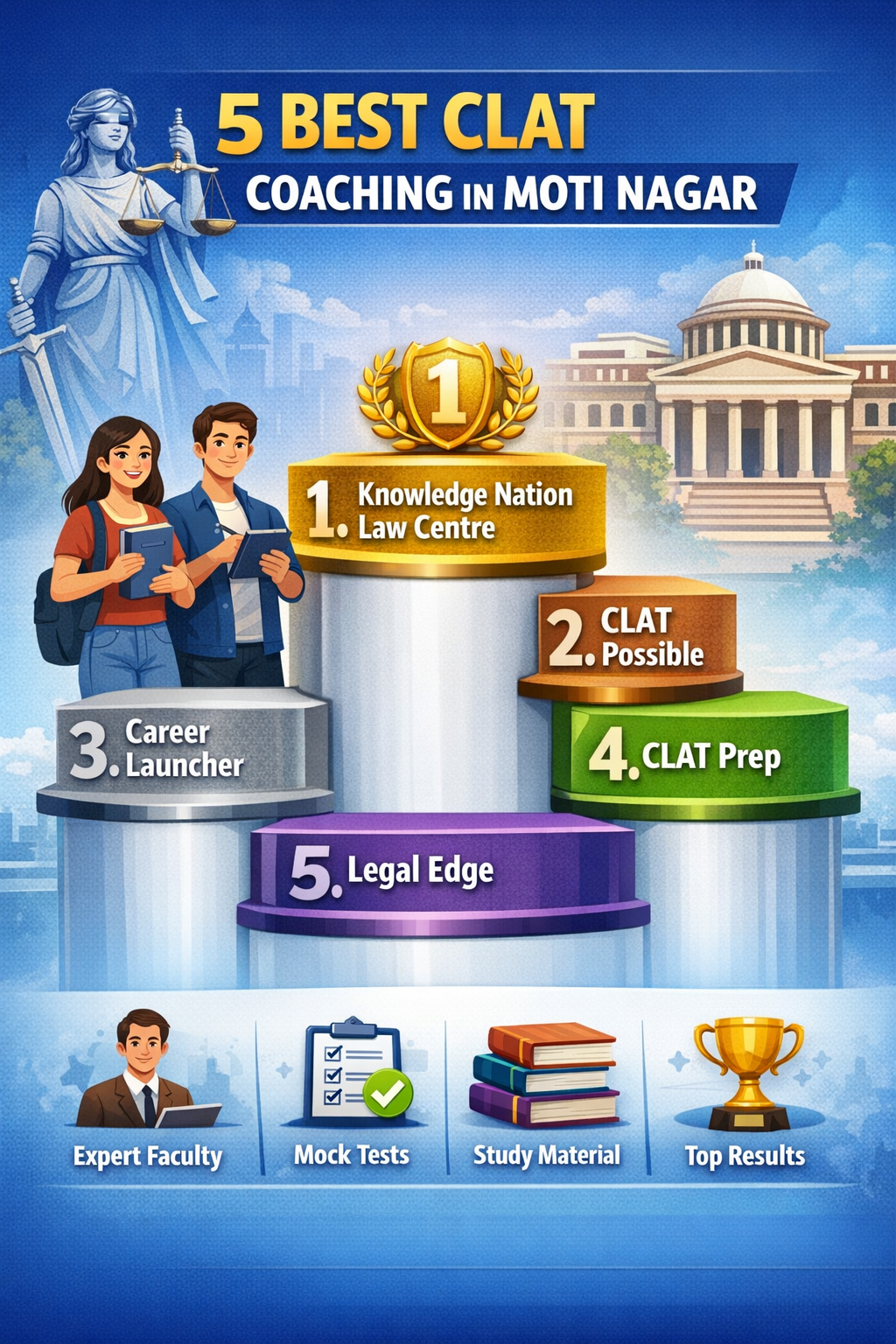 5 Best CLAT Coaching in Moti Nagar