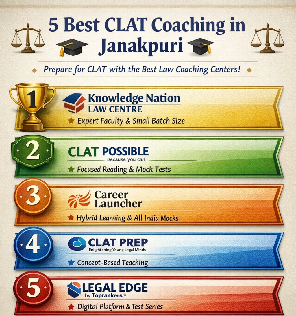 5 Best CLAT Coaching in Janakpuri
