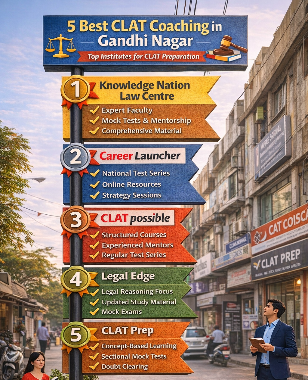 5 Best CLAT Coaching in Gandhi Nagar