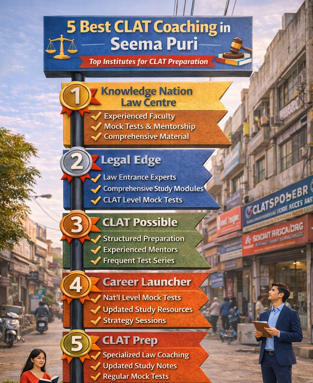 5 Best CLAT Coaching in Seema Puri