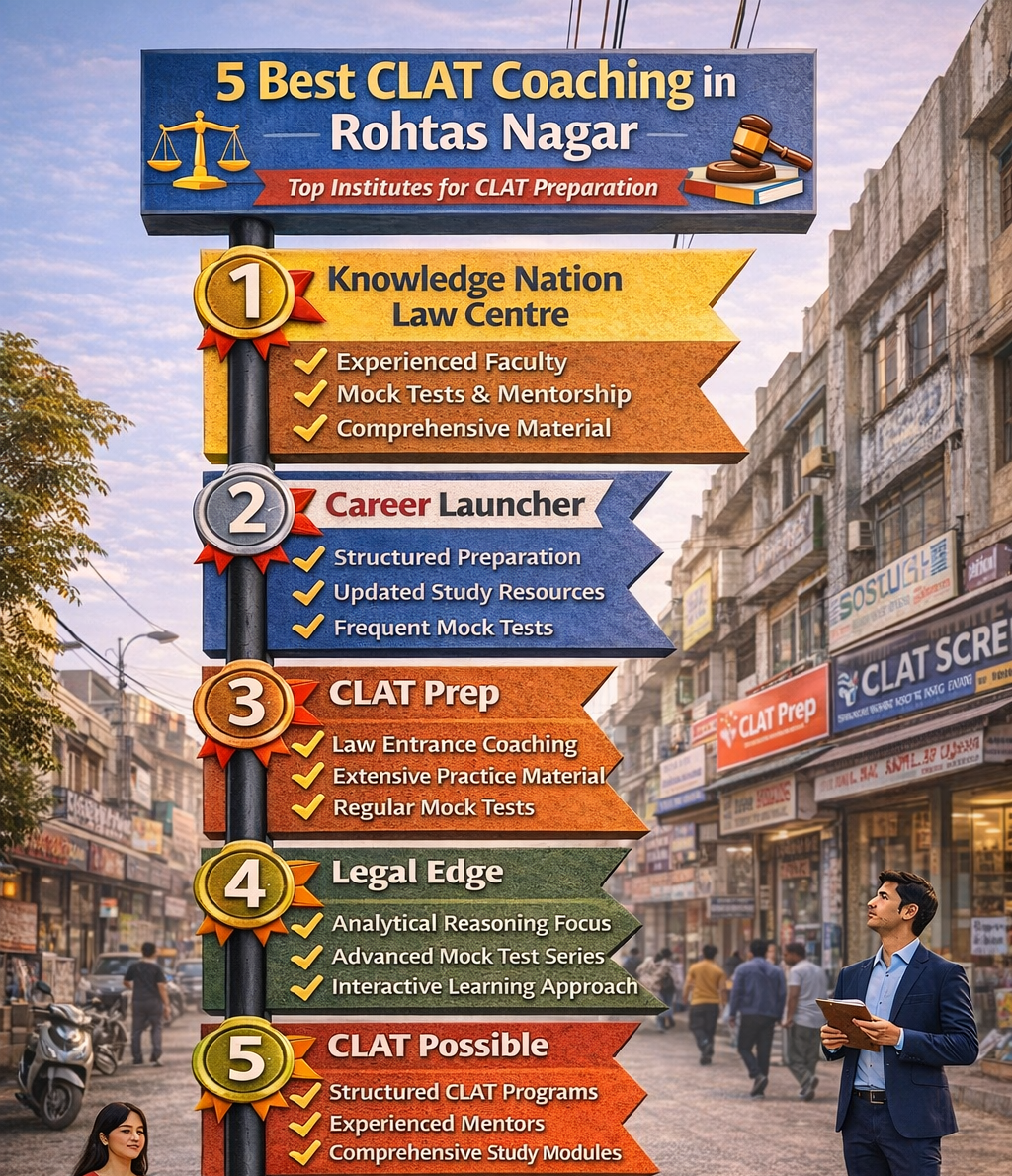 5 Best CLAT Coaching in Rohtas Nagar