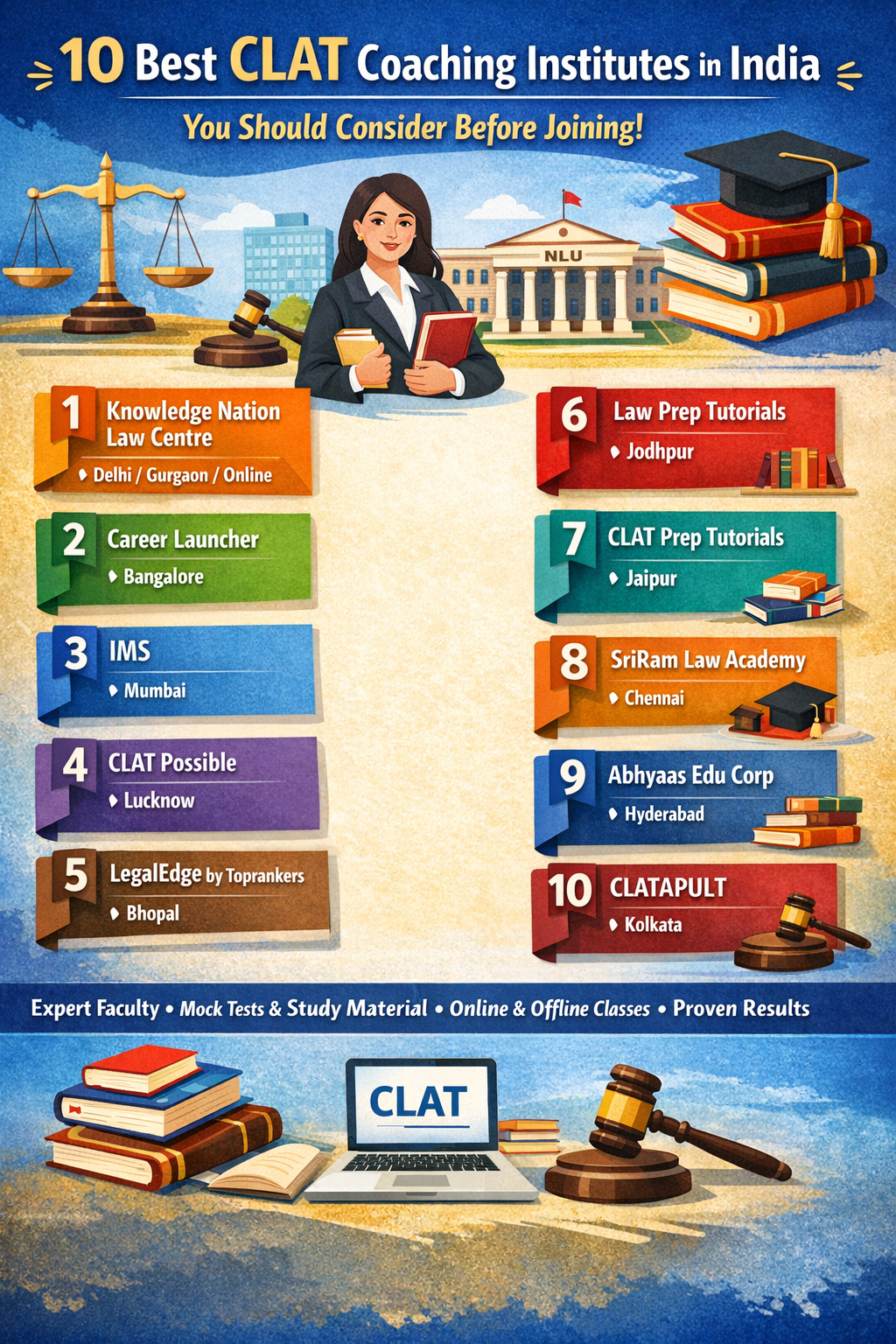10 CLAT Coaching in India You Should Consider Before Joining 🎓⚖️
