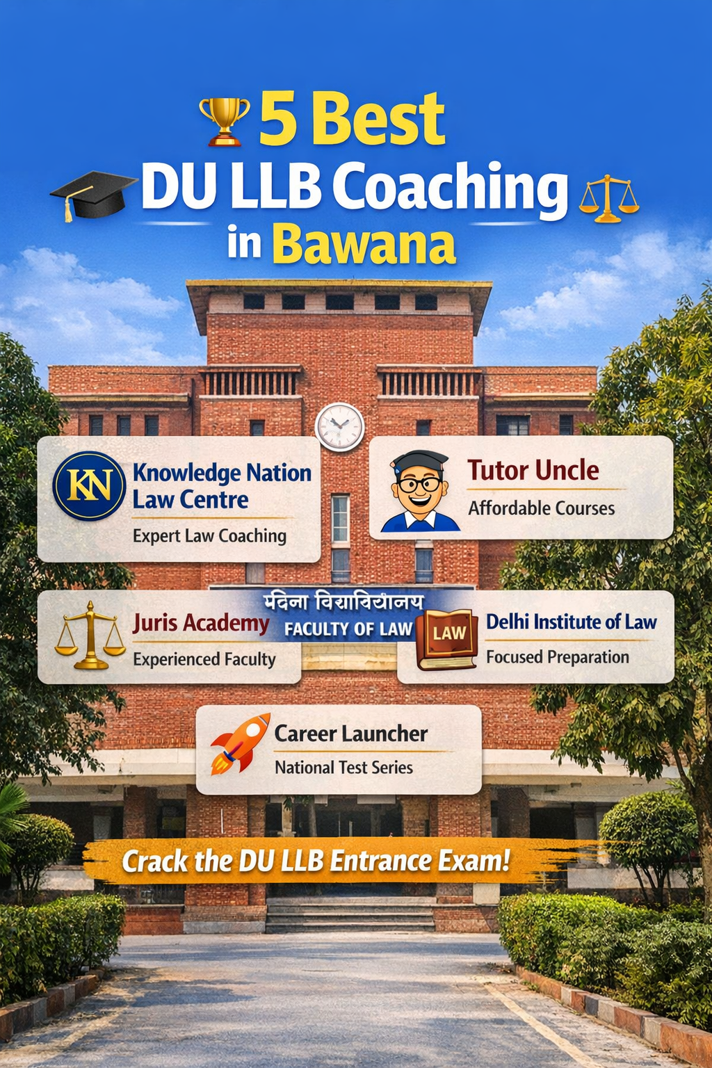 ⭐ 5 Best DU LLB Coaching in Bawana